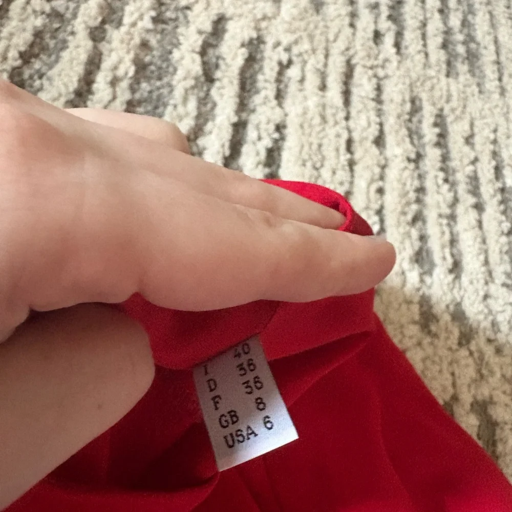 Moschino Cheap and Chic red ruffle sexy mini dress size 6 - Picture 6 of 7